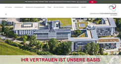 Desktop Screenshot of krankenhaus-holding-erz.de